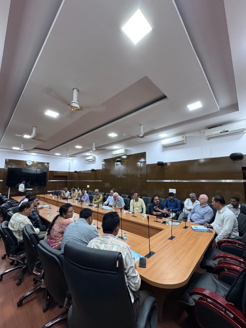 With Secretary to Chief Minister at Nagpur Confrence room on CM